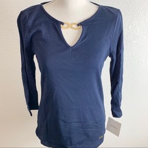 Ellen Tracy long sleeve top NWT